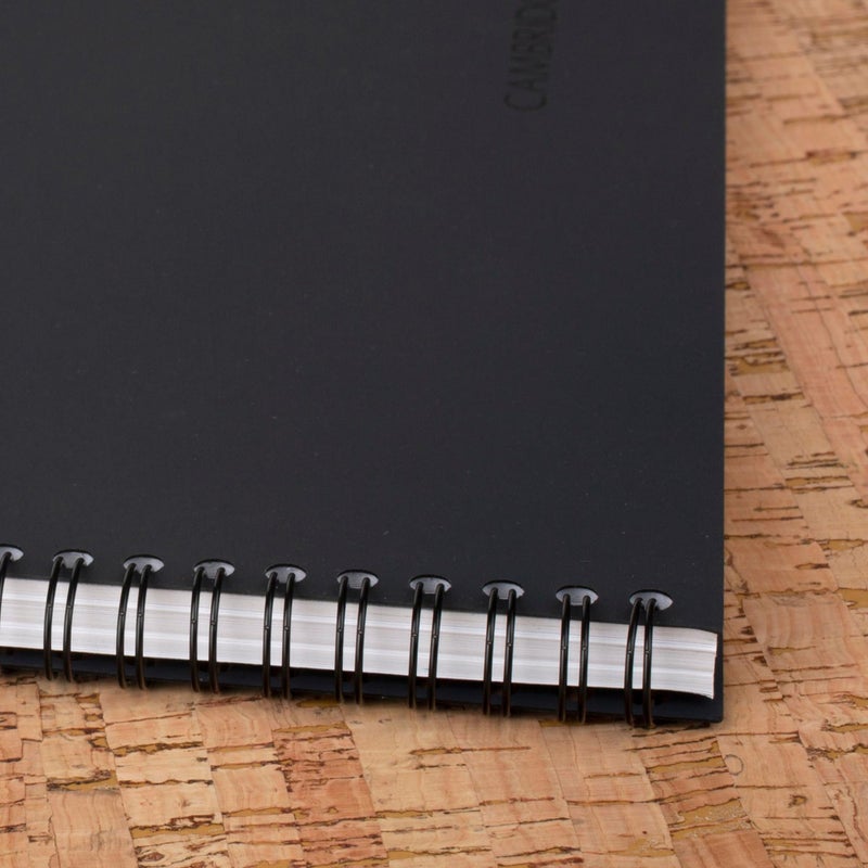 Cambridge Limited Business Notebook with QuickNotes, Legal Ruled Paper, 5" x 8", 80 Sheets, Flexible Soft Touch Cover, Wirebound, Gray (06096) - Image 5